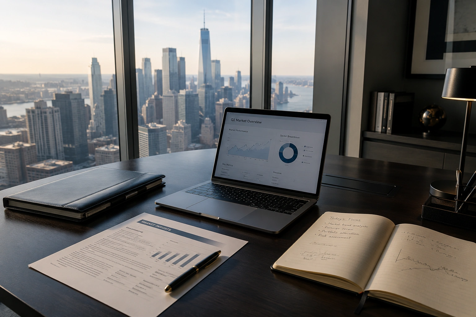 Risk review journal with written market observations